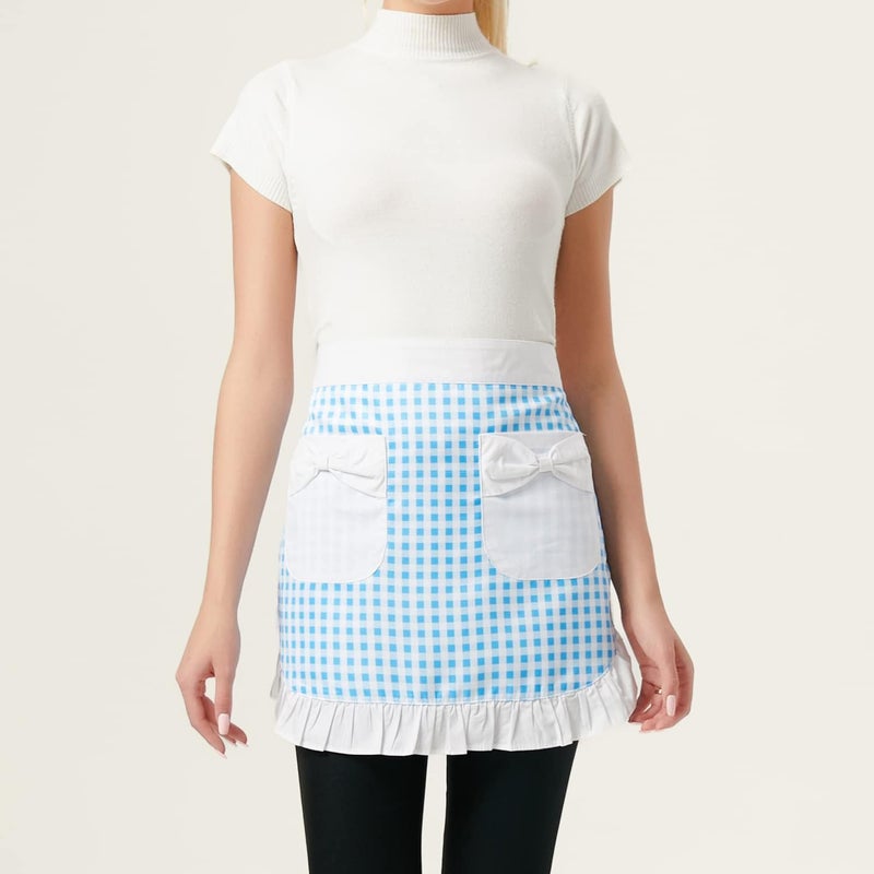 Love Potato Waist Apron with Pockets, Fashion Kitchen Cooking Restaurant Bistro Half Aprons for Girl Woman - Image 2